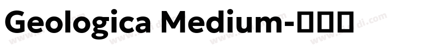 Geologica Medium字体转换